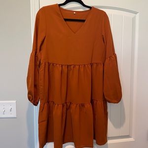 Womans v neck shift dress